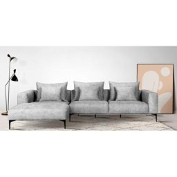Guido Maria Kretschmer Home&Living Ecksofa BENTE, wahlweise Recamiere links oder rechts, mit schwarzen Metallfüßen