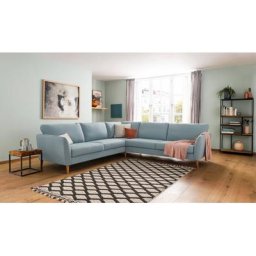 Home affaire Ecksofa Marseille, gleichschenklig, aus Eiche-Massivholz Beinen, verschiedene Bezüge