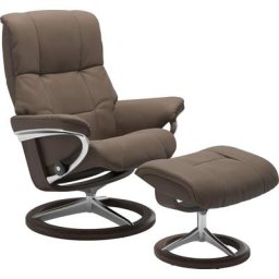 Stressless® Relaxsessel Mayfair (Set, Relaxsessel mit Hocker), mit Hocker, mit Signature Base, Größe S, M & L, Gestell Wenge