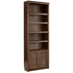 Home affaire Bücherregal Cliff, aus massiver Kiefer, Höhe 220 cm, mit 2 Holztüren, viel Stauraum