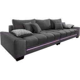 Mr. Couch Big-Sofa, wahlweise mit Kaltschaum (140kg Belastung/Sitz), mit RGB-Beleuchtung