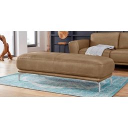 W.SCHILLIG Hocker montanaa, mit Metallfüßen in Chrom glänzend, Breite 141 cm