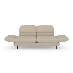 DOMO collection 2-Sitzer Padova, Armteilverstellung, wahlweise auch Rückenverstellung und Drehfunktion