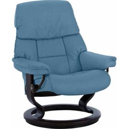 Stressless® Relaxsessel Ruby (Set, Relaxsessel mit Hocker), mit Classic Base, Größe M, Gestell Eiche, Wenge, Braun & Schwarz