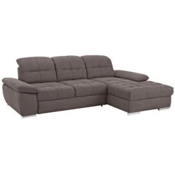 Home affaire Ecksofa Lotus, mit Recamierenabschluss, Sitztiefenverstellung, in 3 Bezugsarten