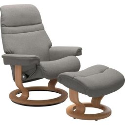 Stressless® Relaxsessel Sunrise (Set, Relaxsessel mit Hocker), mit Classic Base, Größe L, Gestell Eiche