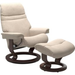 Stressless® Relaxsessel Sunrise (Set, Relaxsessel mit Hocker), mit Classic Base, Größe L, Gestell Wenge