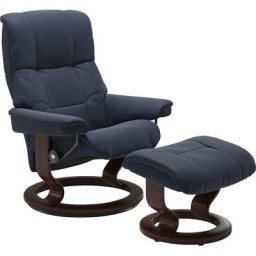 Stressless® Relaxsessel Mayfair (Set, Relaxsessel mit Hocker), mit Classic Base, Gestell Braun