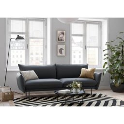 andas 3-Sitzer Stine, Besonderes Design durch Kissenoptik und Keder, by Morten Georgsen
