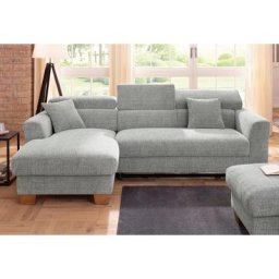 Home affaire Ecksofa, Polsterung für bis zu 140 kg pro Sitzfläche, incl. Kopfteilverstellung