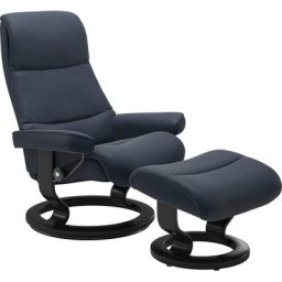 Stressless® Relaxsessel View (Set, Relaxsessel mit Hocker), mit Classic Base, Größe S,Gestell Schwarz