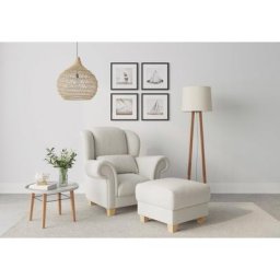 Home affaire Ohrensessel Queenie Ohrenseesel (1-St), mit softem, weichem Sitzkomfort und zeitlosem Design