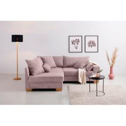 Home affaire Ecksofa Helena Luxus, bis zu 140 kg pro Sitzfläche, incl. 2 Nierenkissen und 3 Zierkissen