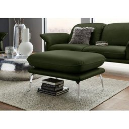 W.SCHILLIG Hocker sherry, German Design Award 2018, Metallfüße in Chrom glänzend, Breite 82 cm