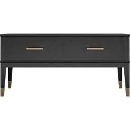 CosmoLiving by Cosmopolitan Couchtisch Westerleigh, Stauraum, aus pflegeleichtem MDF, Beine aus Massivholz, Höhe 51-76 cm