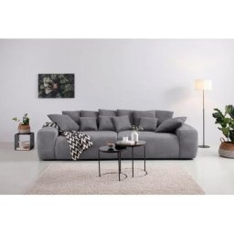 Home affaire Big-Sofa Riveo, Boxspringfederung, Breite 302 cm, Lounge Sofa mit vielen losen Kissen