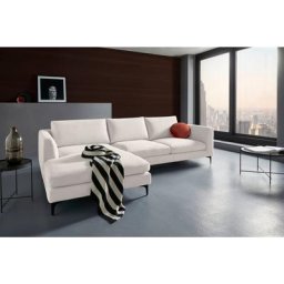 Places of Style Ecksofa Nixon, auch in Samtvelours, inkl. Rückenkissen
