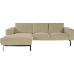 andas Ecksofa Lungre, in verschiedenen Größen bestellbar, extra hohe Füße aus Metall