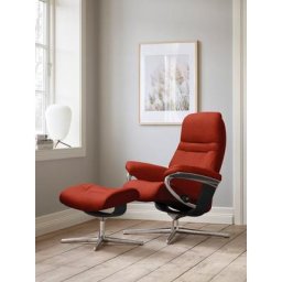 Stressless® Relaxsessel Sunrise, mit Cross Base, Größe S, M & L, Holzakzent Schwarz