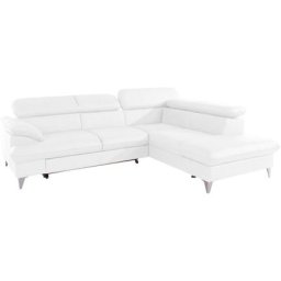 COTTA Polstergarnitur Caluso, Set: bestehend aus Ecksofa, Hocker, Ecksofa inkl. Kopfteilverstellung