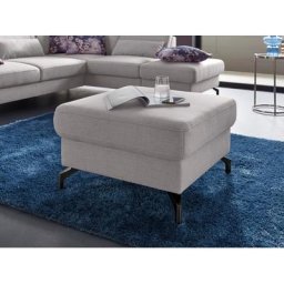 sit&more Hocker, Fußhöhe 12 cm, wahlweise mit unterschiedlichen Fußfarben