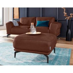 W.SCHILLIG Hocker montanaa, mit Metallfüßen in Schwarz pulverbeschichtet, Breite 71 cm