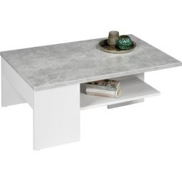 PRO Line Couchtisch, aus Holz, mit Ablageboden, Schublade, rechteckig