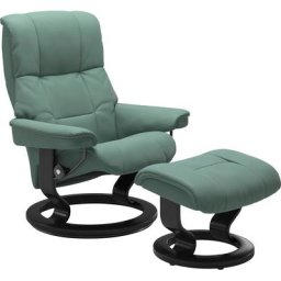 Stressless® Relaxsessel Mayfair (Set, Relaxsessel mit Hocker), mit Hocker, mit Classic Base, Größe S, M & L, Gestell Schwarz
