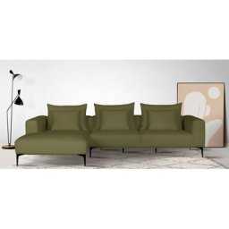 Guido Maria Kretschmer Home&Living Ecksofa BENTE, wahlweise Recamiere links oder rechts, mit schwarzen Metallfüßen