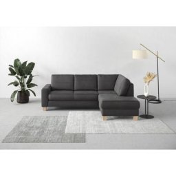 Home affaire Ecksofa Summer, mit Ottomane, wahlweise mit Bettfunktion und Bettkasten, Cord-Bezug