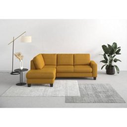 Home affaire Ecksofa Summer, mit Ottomane, mit oder ohne Bettfunktion und Bettkasten, Cord-Bezug