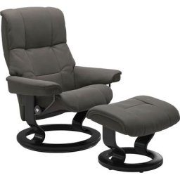 Stressless® Relaxsessel Mayfair (Set, Relaxsessel mit Hocker), mit Hocker, mit Classic Base, Größe S, M & L, Gestell Schwarz