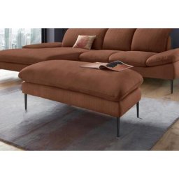 W.SCHILLIG Hocker enjoy&MORE, Füße schwarz pulverbeschichtet, Breite 106 cm