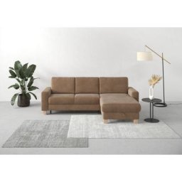 Home affaire Ecksofa Summer, mit Recamiere, mit oder ohne Bettfunktion und Bettkasten, Cord-Bezug