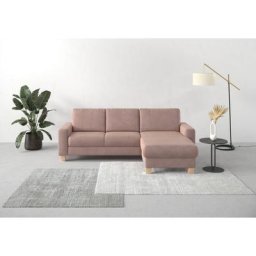 Home affaire Ecksofa Summer, mit Recamiere, mit oder ohne Bettfunktion und Bettkasten, Cord-Bezug