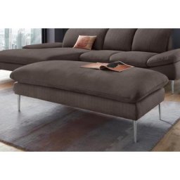 W.SCHILLIG Hocker enjoy&MORE, Füße Chrom glänzend, Breite 151 cm