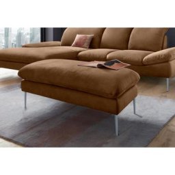 W.SCHILLIG Hocker enjoy&MORE, Füße silber matt, Breite 106 cm