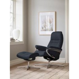 Stressless® Relaxsessel Sunrise, mit Cross Base, Größe S, M & L, Holzakzent Schwarz