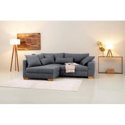 Home affaire Ecksofa Helena Luxus, bis zu 140 kg pro Sitzfläche, incl. 2 Nierenkissen und 3 Zierkissen