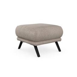 sit&more Polsterhocker Scandia, Mit schwarzen matten Metallfüßen