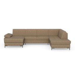 DOMO collection Wohnlandschaft Capelo, mit Armteilverstellung, wahlweise mit Bettfunktion, Federkern