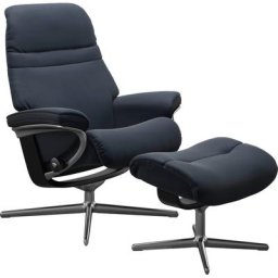 Stressless® Relaxsessel Sunrise, mit Cross Base, Größe S, M & L, Holzakzent Schwarz