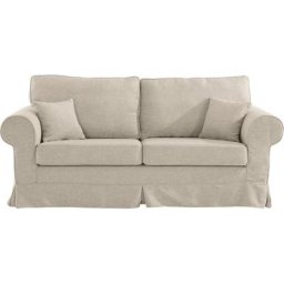 Home affaire 3-Sitzer Shadmoor, Hussenoptik, in uni oder mit Blumendruck