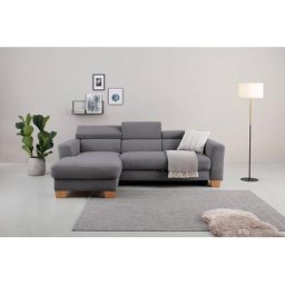 Home affaire Ecksofa, Polsterung für bis zu 140 kg pro Sitzfläche, incl. Kopfteilverstellung