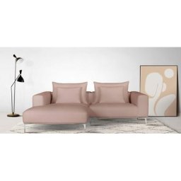 Guido Maria Kretschmer Home&Living Ecksofa JANTE, wahlweise Recamiere links oder rechts, mit Chromfüßen