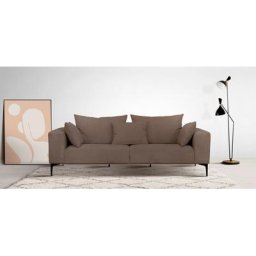 Guido Maria Kretschmer Home&Living 3-Sitzer BENTE, mit schwarzen Metallfüßen