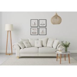 Home affaire Big-Sofa Queenie Megasofa, 2 Teile, mit weichem Sitzkomfort und zeitlosem Design, viele kuschelige Kissen