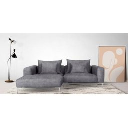 Guido Maria Kretschmer Home&Living Ecksofa JANTE, wahlweise Recamiere links oder rechts, mit Chromfüßen