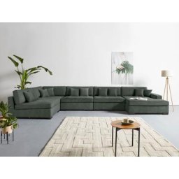 Guido Maria Kretschmer Home&Living Wohnlandschaft Skara XXL, Lounge-Sofa XXL mit Federkern-Polsterung, in vielen Bezugsvarianten