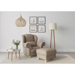 Home affaire Ohrensessel Queenie Ohrenseesel (1-St), mit softem, weichem Sitzkomfort und zeitlosem Design